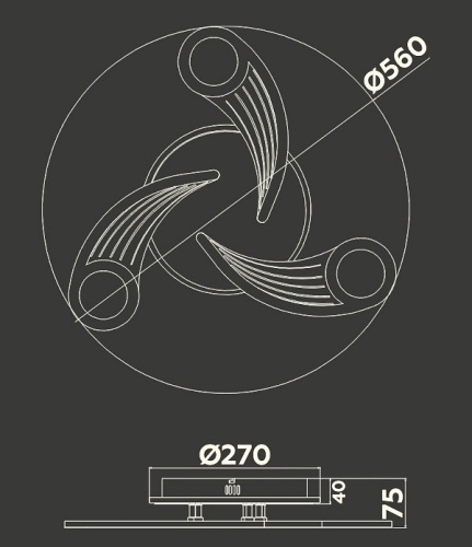 Потолочная люстра Ambrella Light FA FA4475 в Нижнем Новгороде фото 2