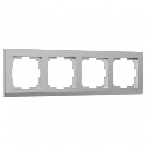 Рамка на 4 поста Werkel Stark (серебряный) W0041806 в Нижнем Новгороде