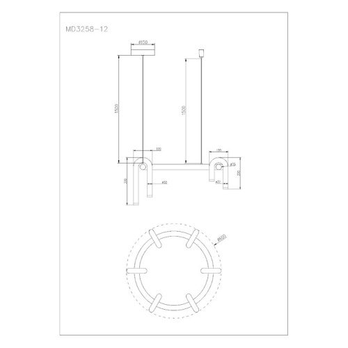 Подвесная люстра Arte Lamp Warhol A3258LM-30BK в Нижнем Новгороде фото 2