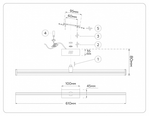 Накладной светильник Ambrella Light COMFORT FL6124 в Нижнем Новгороде фото 5