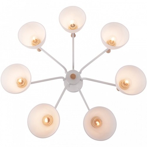 Люстра на штанге 01622-0.3-07 WH+WOOD в Нижнем Новгороде фото 4