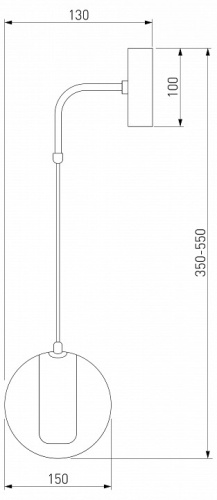 Бра Eurosvet Cobble 50258 LED дымчатый в Липецке фото 2