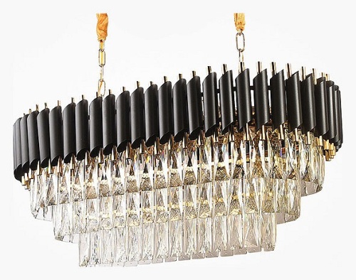 Подвесной светильник Imperiumloft Empire Black Rectangular Chandelier Crystal 40.2893 в Нижнем Новгороде