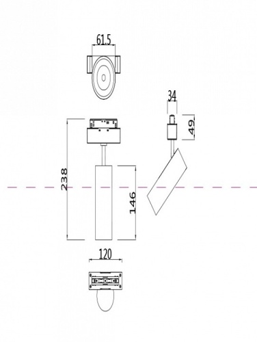 Светильник на штанге Maytoni Focus LED TR019-2-15W4K-W в Архангельске фото 4