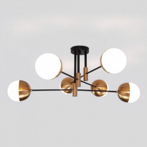 Потолочная люстра Eurosvet Nuvola 70129/6 латунь в Нижнем Новгороде фото 5