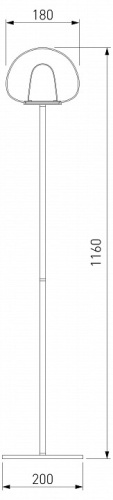 Торшер Eurosvet Twice 90327/1 черный в Ермолино фото 2