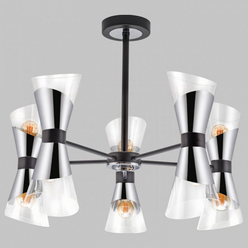 Люстра на штанге Imex MD.51913 MD.51913-10-S-BK+CH в Нижнем Новгороде