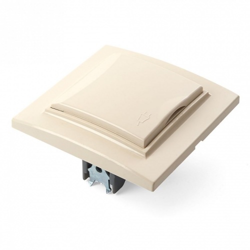 Розетка с заземлением и со шторкой, с крышкой Stekker Эрна 39238 в Нижнем Новгороде фото 3