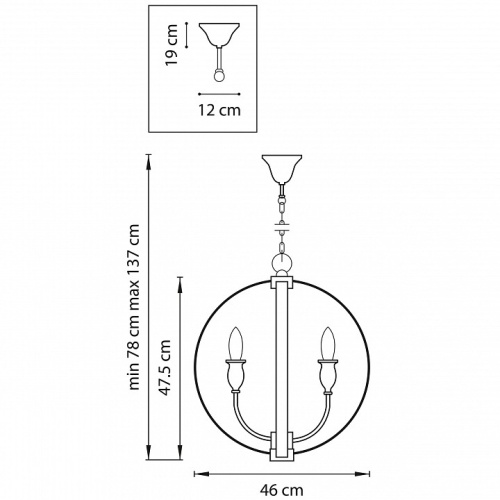 Подвесная люстра Lightstar Cero 731247 в Белово фото 5