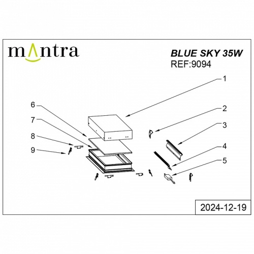 Встраиваемый светильник Mantra Blue Sky 9094 в Нижнем Новгороде фото 4