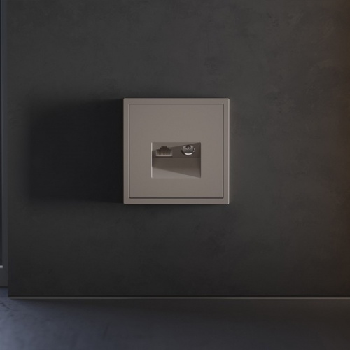 Накладка для ТВ-розетки и RJ-11 или RJ-45 Voltum S70 VLS002714 в Нижнем Новгороде фото 2