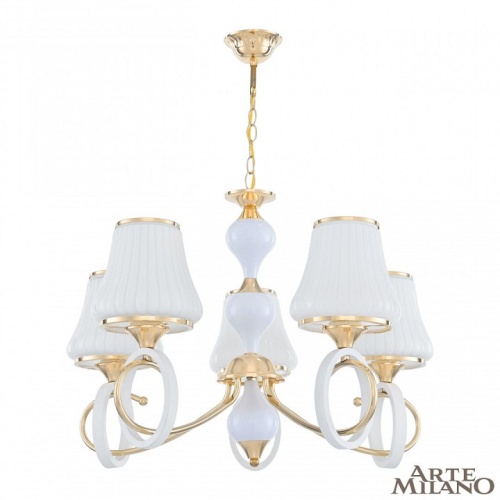 Подвесная люстра Arte Milano Florentia-2387 302387/5 Wh/Gd в Нижнем Новгороде фото 10