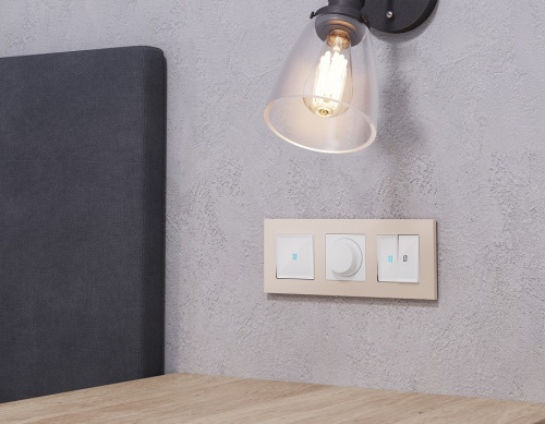 Выключатель самовозвратный одноклавишный с подсветкой, без рамки Ambrella Volt MA MA102060 в Нижнем Новгороде фото 3