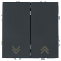 Выключатель самовозвратный двухклавишный без рамки Stekker Эмили 50327 в Нижнем Новгороде