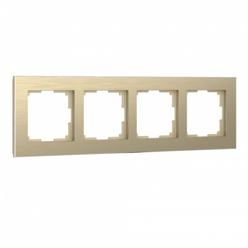 Рамка на 4 поста Werkel Aluminium (шампань) W0041711 в Нижнем Новгороде
