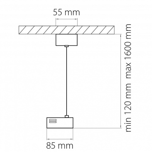 Подвес для трека Lightstar Barra 502196 в Ермолино фото 4