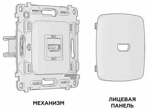 Розетка HDMI без рамки Ambrella Volt OMEGA MO114010 в Нижнем Новгороде фото 2