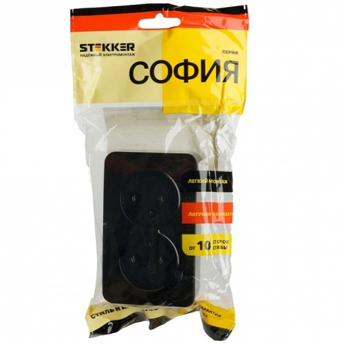 Розетка двойная без заземления Stekker София 49315 в Нижнем Новгороде фото 7