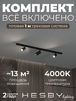 Комплект трековый Hesby Lighting Skylite №3 HSBL_kompl_S003_NI1B4K в Нижнем Новгороде