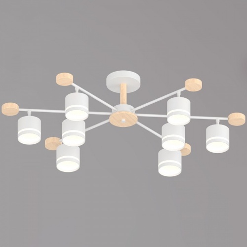 Люстра на штанге 78730 78730-0.3-08 GX53 WH+WOOD в Нижнем Новгороде