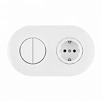 Блок с розеткой и выключателем Arte Milano SET08-2 SET08-2-40-1-30-2 white в Нижнем Новгороде