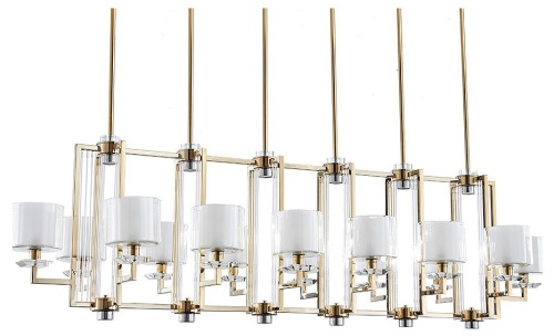 Люстра на штанге Newport 4400 4408+6/S gold в Нижнем Новгороде фото 3