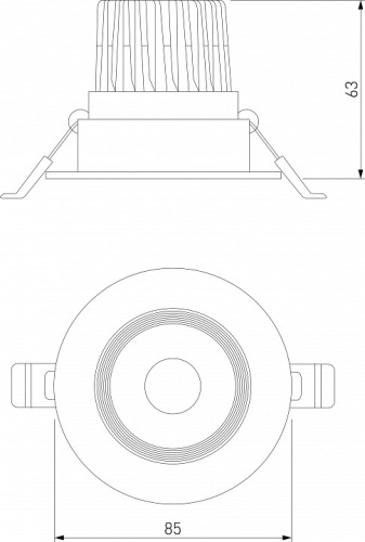 Встраиваемый светильник Elektrostandard Even a065458 в Нижнем Новгороде фото 2