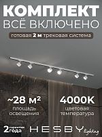 Комплект трековый Hesby Lighting Skylite №13 HSBL_kompl_S013_NI2W4K в Нижнем Новгороде