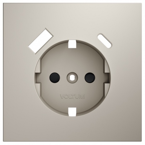 Накладка для розетки с заземлением и со шторками и 2хUSB type A и C Voltum S70 VLS001003 в Нижнем Новгороде