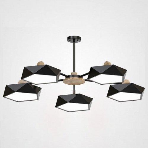 Люстра на штанге Imperiumloft Geometric Черная GEOMETRIC-CH01 в Нижнем Новгороде