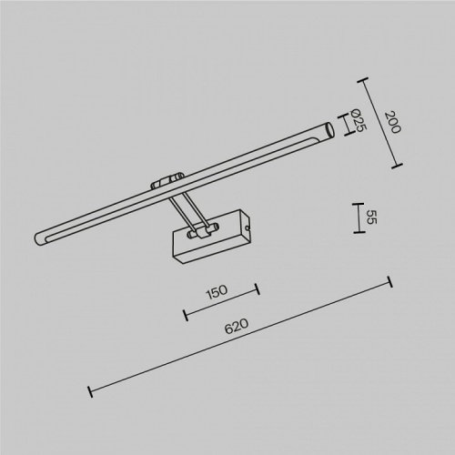 Подсветка для картины Maytoni  MIR267WL-L14CH3K в Нижнем Новгороде фото 4