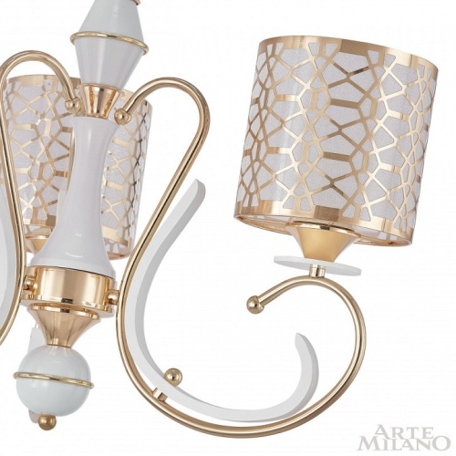 Подвесная люстра Arte Milano Florentia-1237 301237/3 Wh/Gd в Нижнем Новгороде фото 2