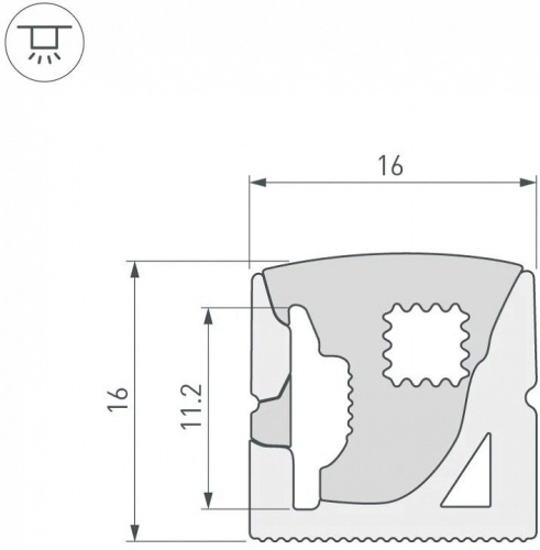 Профиль накладной гибкий Arlight  041093(1) в Нижнем Новгороде фото 2