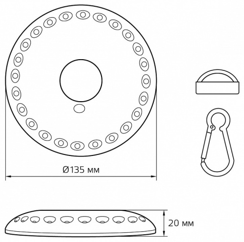 Фонарь кемпинговый Gauss GF000 GF003 в Нижнем Новгороде фото 5