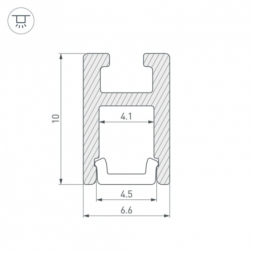 Профиль накладной Arlight ARH-KANT 36384 в Нижнем Новгороде фото 2