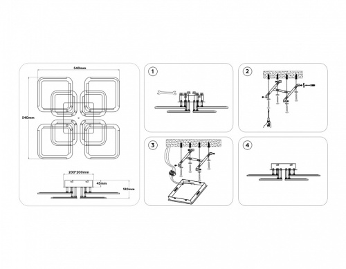 Потолочная люстра Ambrella Light FA FA8950 в Нижнем Новгороде фото 2
