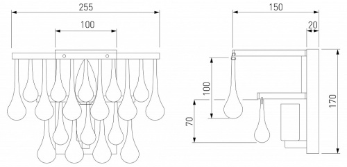 Накладной светильник Bogate's Gutta 476/1 в Нижнем Новгороде фото 3