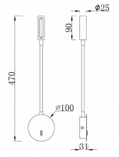 Бра Maytoni Stem C035WL-L3MG3K в Симферополе фото 5