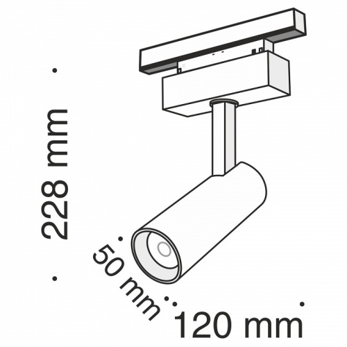 Светильник на штанге Maytoni Focus LED TR019-2-10W3K-B в Бородино фото 6