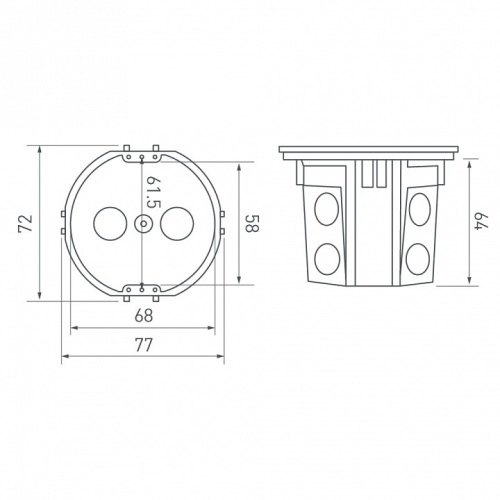 Подрозетник Arlight RMB 044895 в Нижнем Новгороде фото 2