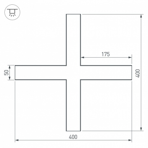 Соединитель угловой X-образный накладной Arlight S-LUX 030118 в Нижнем Новгороде фото 4