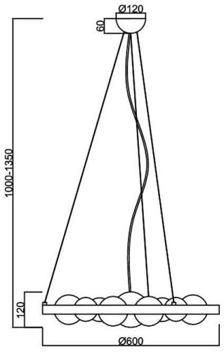 Подвесная люстра ST-Luce Olmi SL1510.103.06 в Нижнем Новгороде фото 2