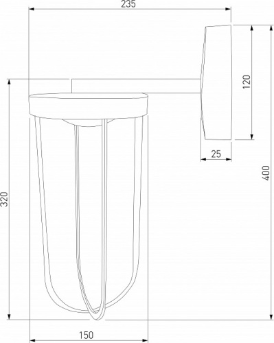 Светильник на штанге Elektrostandard Ritz Ritz (35183/D) черный в Нижнем Новгороде фото 2