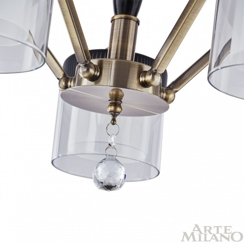 Люстра на штанге Arte Milano Napoli-2646 332646/5 AB+BK в Нижнем Новгороде фото 4