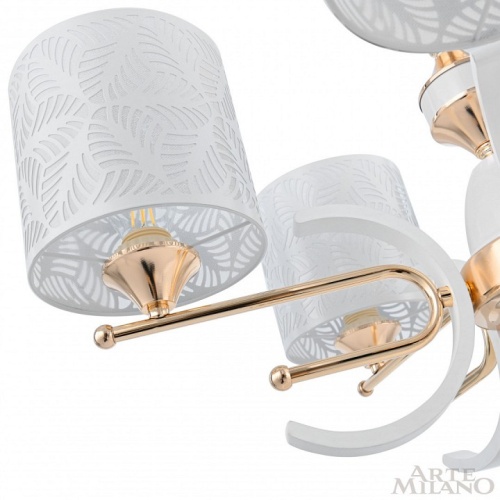 Подвесная люстра Arte Milano Florentia-2097 302097/8 Wh/Gd в Нижнем Новгороде фото 4