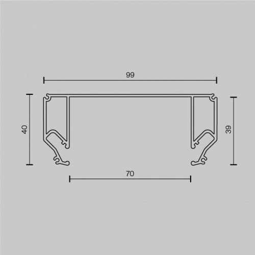 Профиль встраиваемый Maytoni ALM012EC ALM-9940-SC-W-2M в Кольчугино фото 4