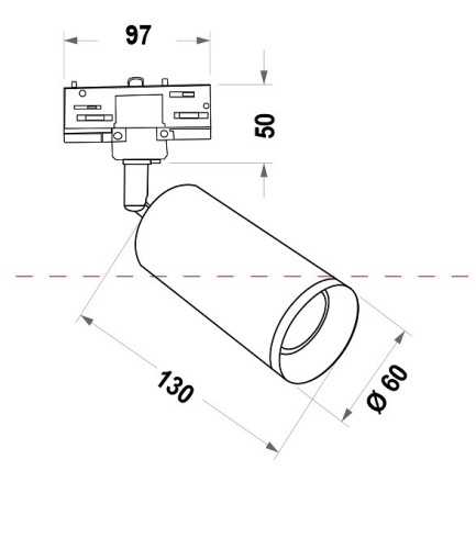 Светильник на штанге Maytoni Focus TR028-3-GU10-B в Белокурихе фото 7