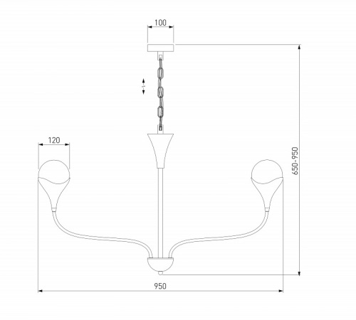 Подвесная люстра Eurosvet Calyx 60169/8 никель в Нижнем Новгороде фото 6
