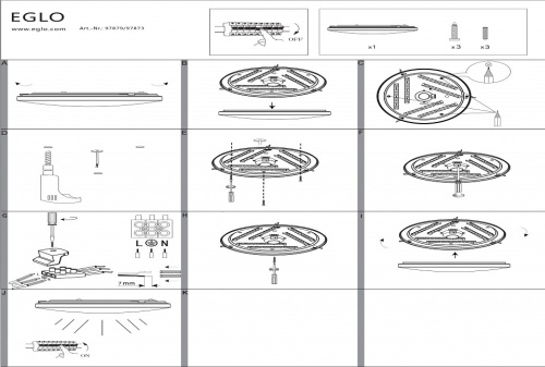 Накладной светильник Eglo Frania-S 97879 в Нижнем Новгороде фото 2