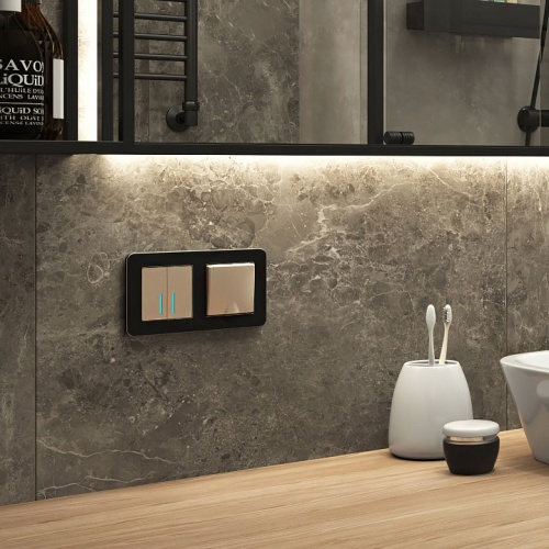 Рамка на 2 поста Werkel Platinum (черный алюминий) W0022608 в Нижнем Новгороде фото 4